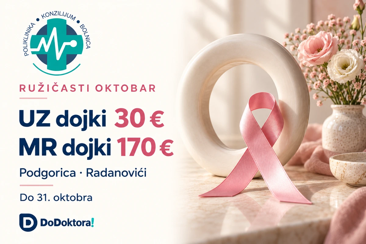 Konzilijum — ultrazvuk dojki 30 eura i MR dojki 170 eura