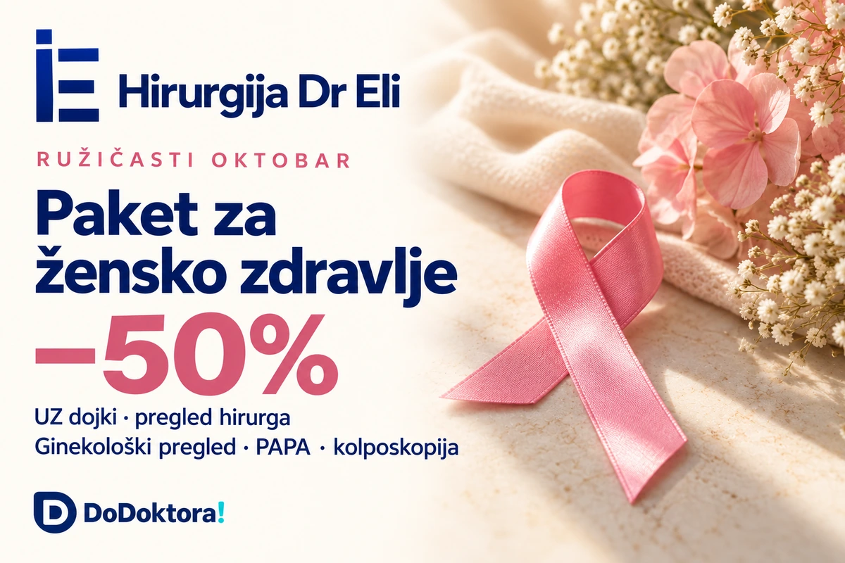 Hirurgija Dr Eli Podgorica — 50 posto popusta na paket za žensko zdravlje